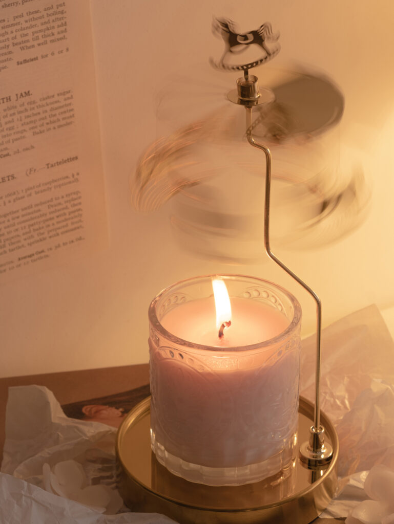 Hide whispers in candles